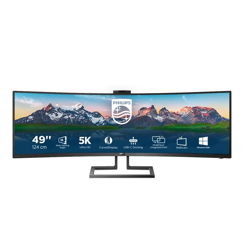 Philips 124.0cm(48.8") 499P9H 32:09 2xHDMI+DP+USB-C WebCam