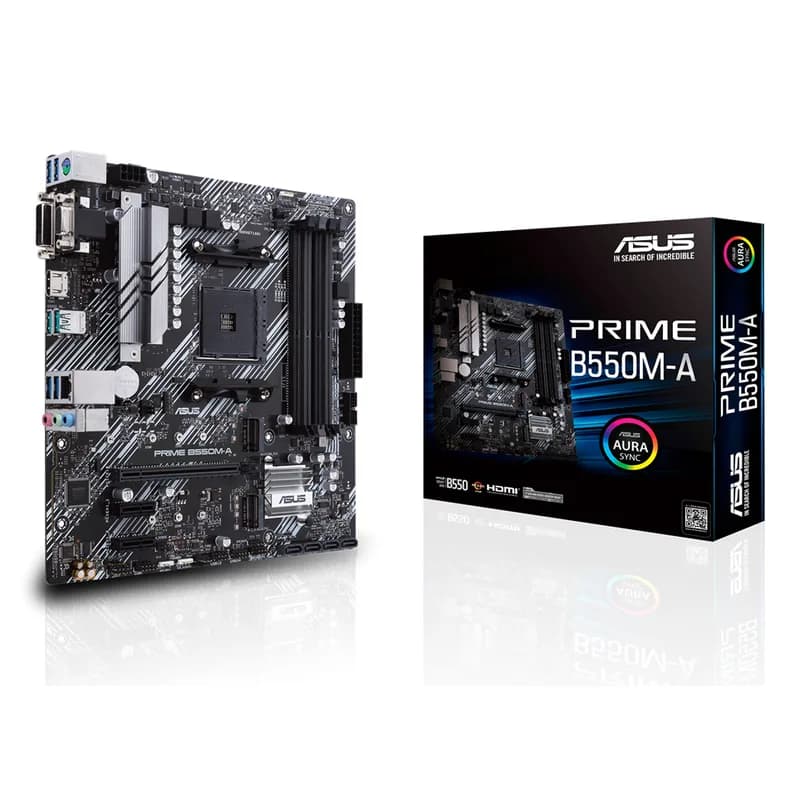 ASUS PRIME B550M-A AM4 B550/HDMI-DVI-VGA/M.2/µATX