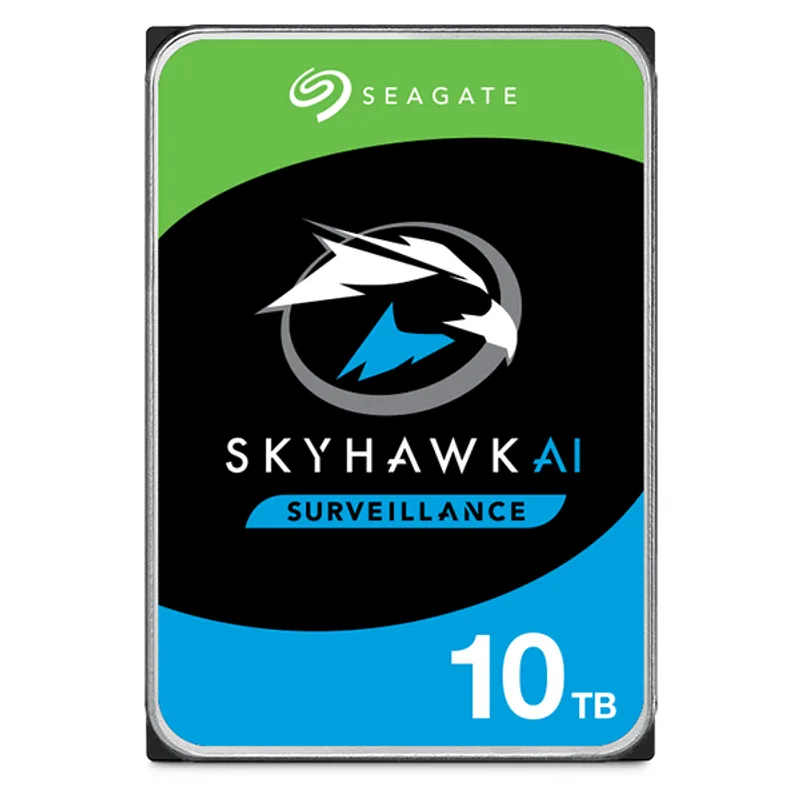 SEAGATE Surveillance AI Skyhawk 10TB HDD SATA 6Gb/s 256MB cache 8,9cm 3,5Zoll BLK