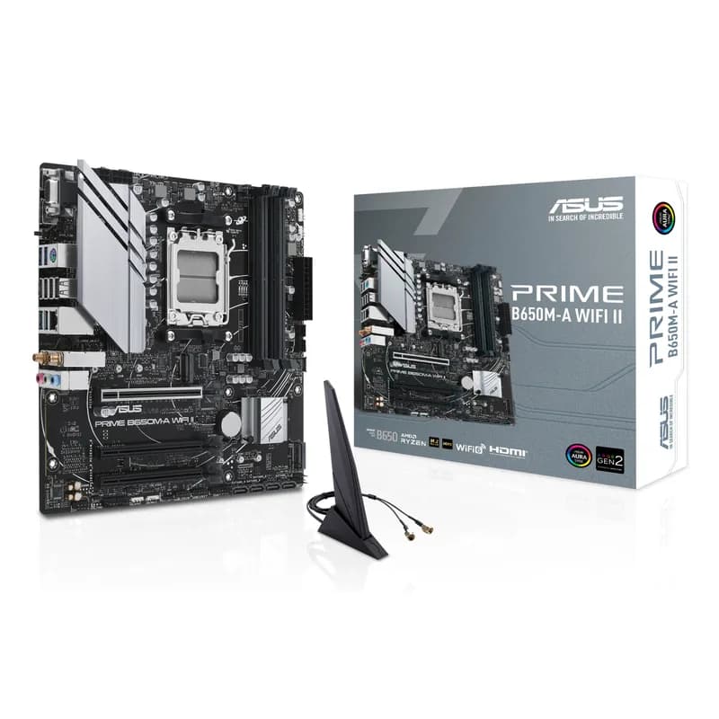 ASUS PRIME B650M-A WIFI II AM5 B650/HDMI-DP-VGA/2xM.2/µATX
