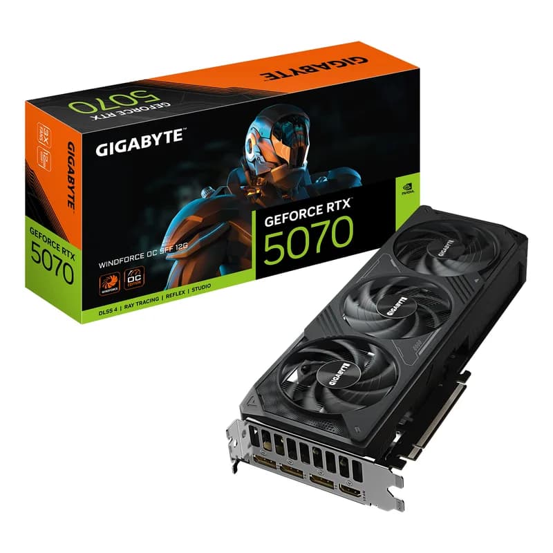 RTX 5070 12GB Gigabyte Windforce OC SFF GDDR7 3 Fan