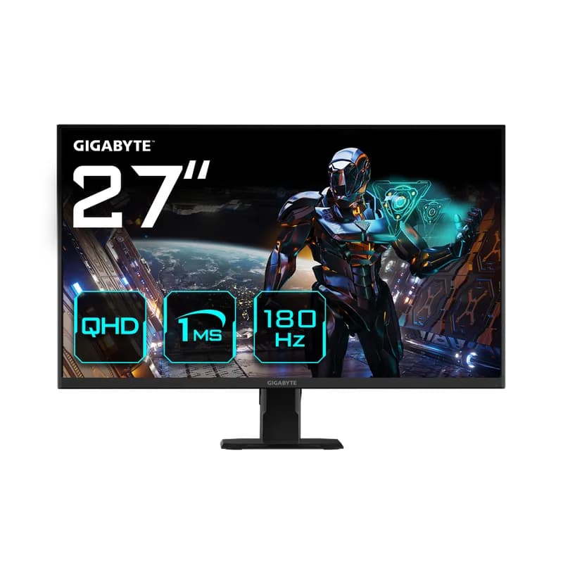 68,6cm/27" (2560x1440) Gigabyte GS27QA 16:9 QHD SS IPS 1ms 180Hz 2xHDMI DP Black