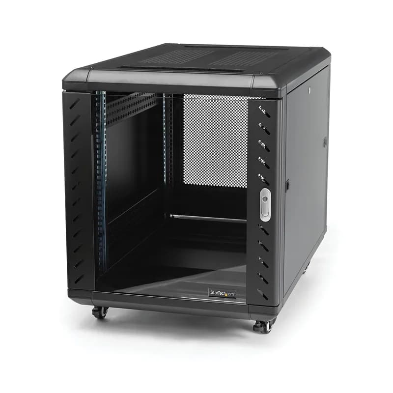 12U 29inch Knock-Down Server Rack Cabinet with Casters