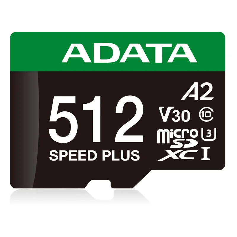 CARD ADATA SPEED PLUS microSDXC 512 GB (UHS-I U3, Class 10, V30, A2)