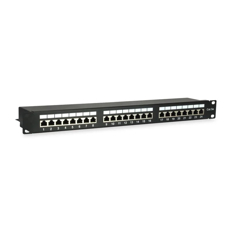 Equip Patchpanel 24x RJ45 Cat5e 19" FTP 1HE Noir