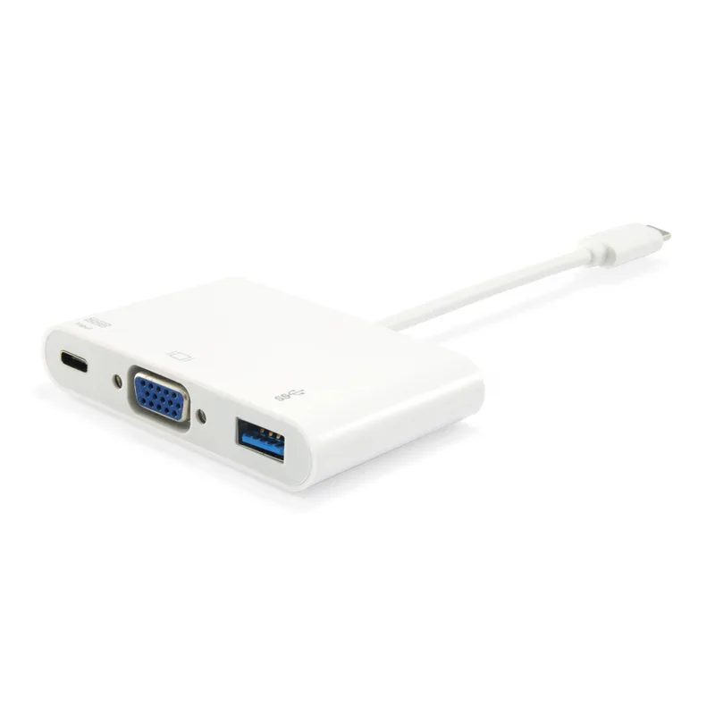 Equip Dock USB-C->VGA.USB3.0.60WPD 15cm ws