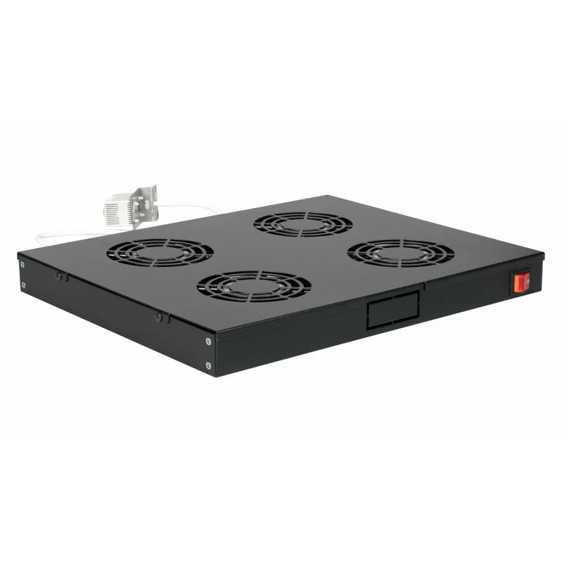 Equip Module de ventilateur 19" pour placards de serveurs. 4xL Aspirateur RAL9005