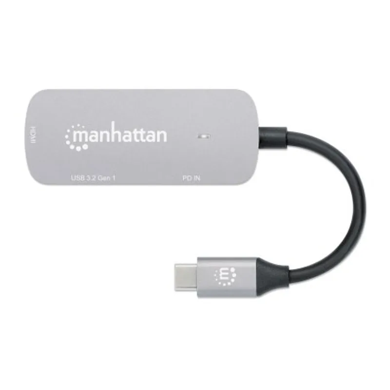 MANHATTAN USB-C sur HDMI 3-in-1 Convertisseur docking avec PD