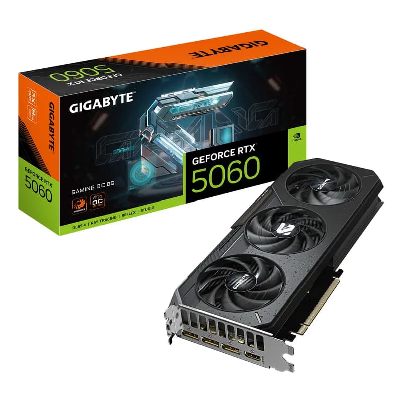 RTX 5060 8GB GIGABYTE GAMING OC GDDR7 3 Fan