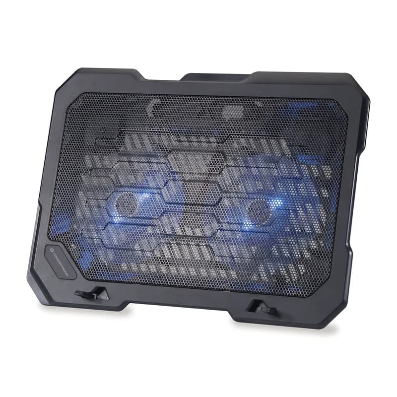 CONCEPTRONIC 2-Fan USB-A2.0 Kühlpad pour ordinateur portable 25Kg 15.6" sw