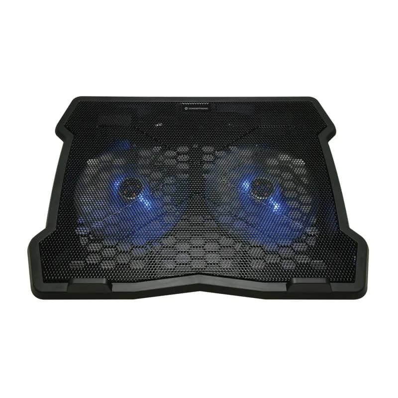 CONCEPTRONIC 2-Fan USB-A2.0 Kühlpad pour ordinateur portable 5Kg 15.6" sw