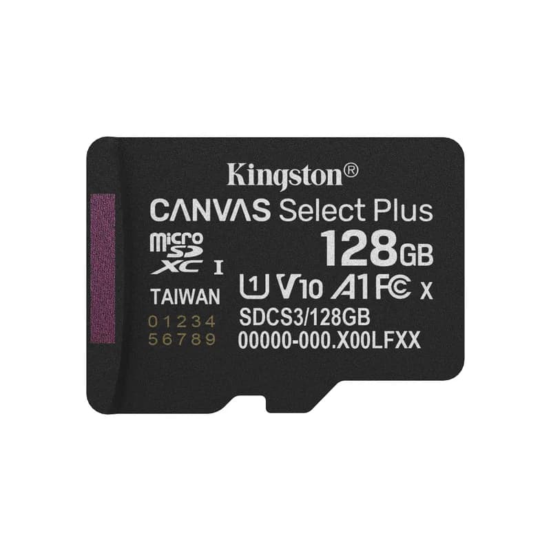 CARD Kingston 128GB micsdxc Canvas Select Plus Gen3 150R A1 Single Pack w/o ADP