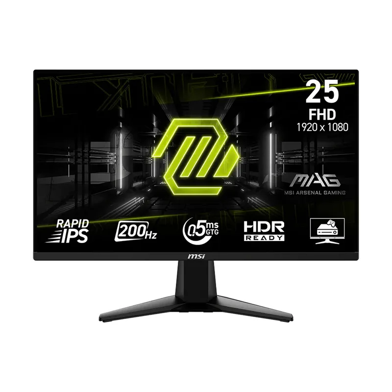 MSI MSI MAG 255FDE E20 Gaming Moniteur - 200 Hz, 0,5ms GtG Rapid IPS PANEL