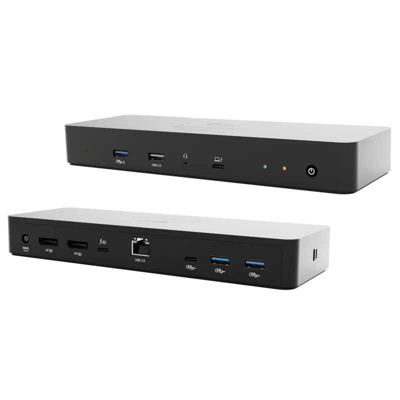 D I-TEC Thunderbolt 4 Intelligent Dual Display DS 1x TB4 2x DP 1x GLAN 1x USB-C Gen2 3x USB-A Gen2 1x USB 2.0 1x Audio/Mic PD 90W KL