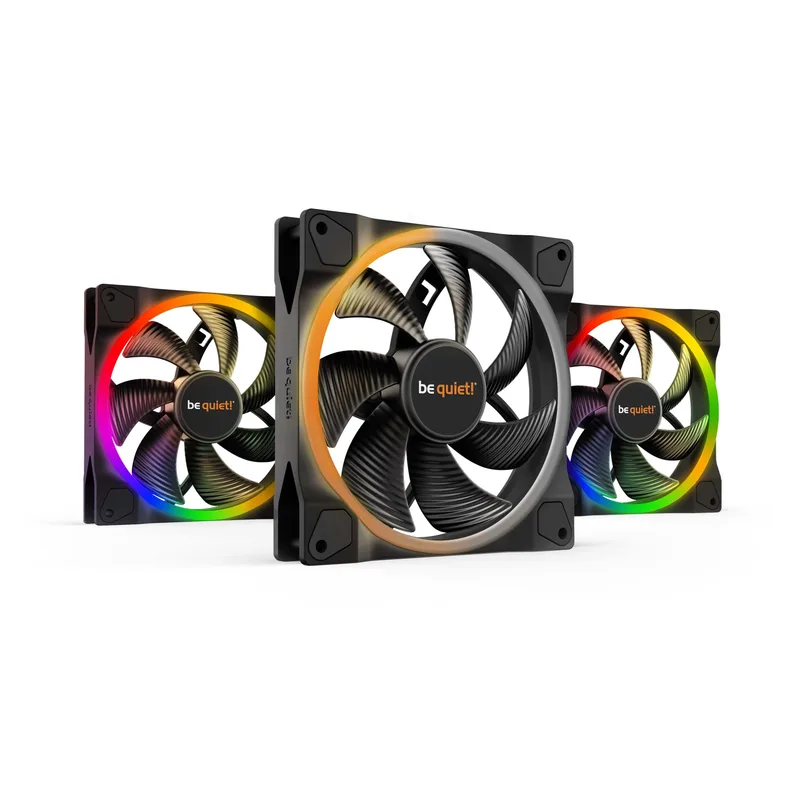 140mm be quiet! LIGHT WINGS 140mm PWM ARGB Triple-Pack