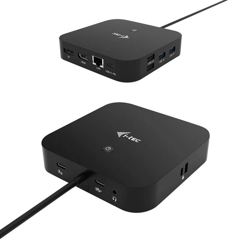 D i-tec USB-C HDMI DP Docking Station + Power Delivery 100W