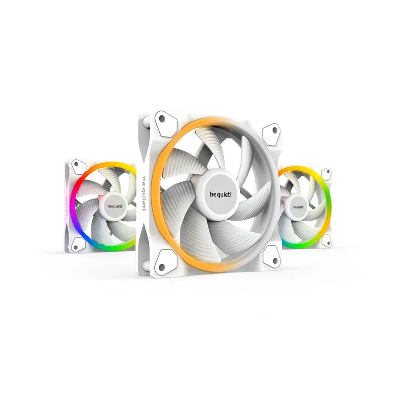 120mm be quiet! LIGHT WINGS White PWM Triple-Pack