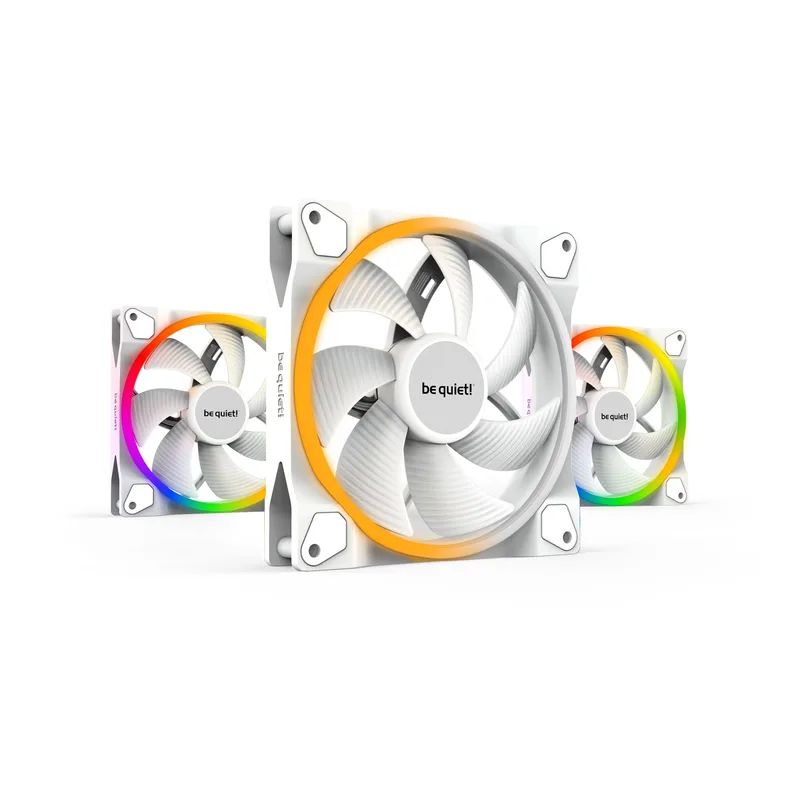 140mm be quiet! LIGHT WINGS White PWM Triple-Pack