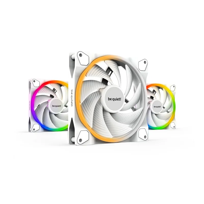 140mm be quiet! LIGHT WINGS White PWM Triple-Pack high-speed