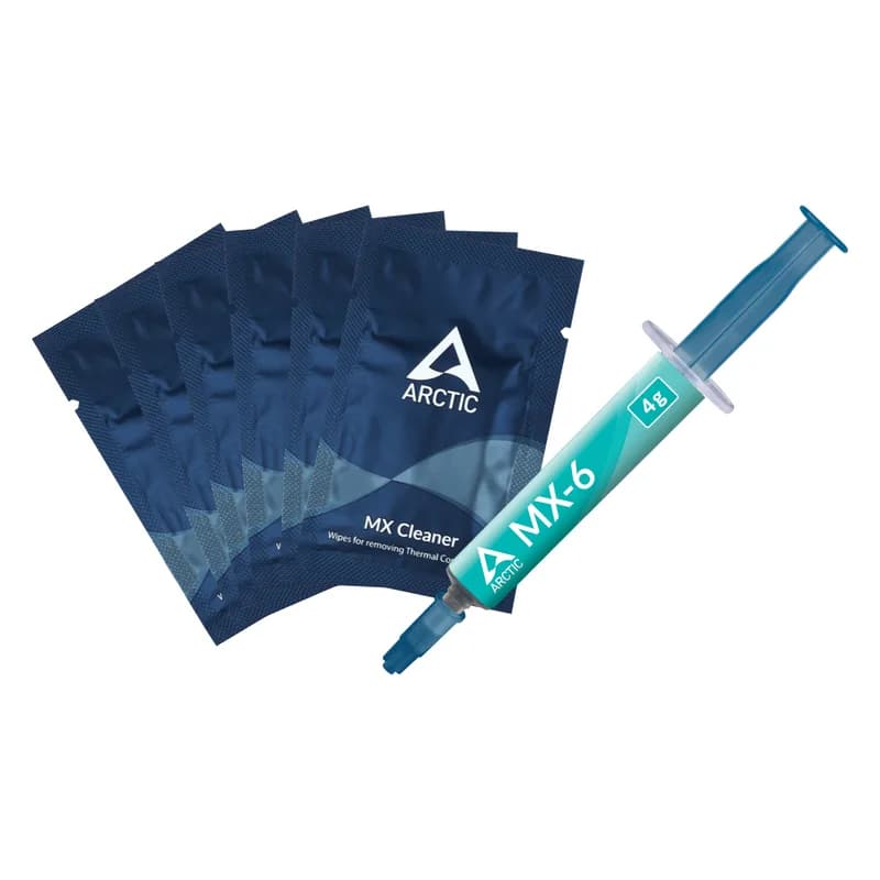 K Arctic MX-6 - pâte thermoconductrice - 4 g - Gris + 6x Cleaner