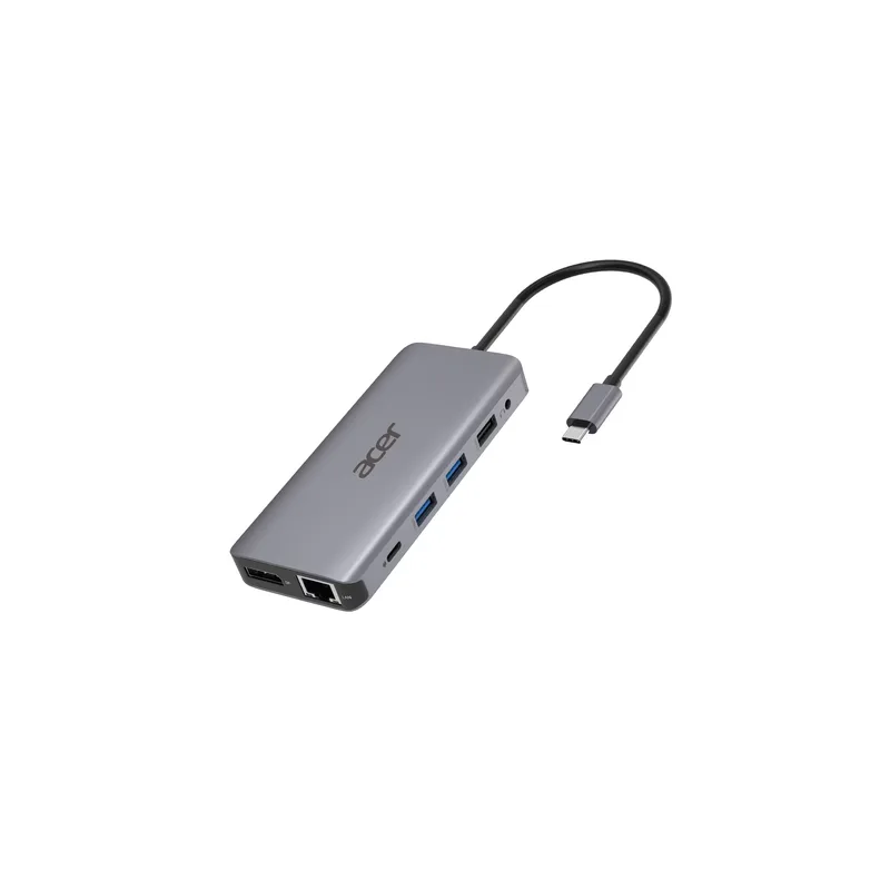 D Acer 12-in-1 Type-C Dockingstation silver grey