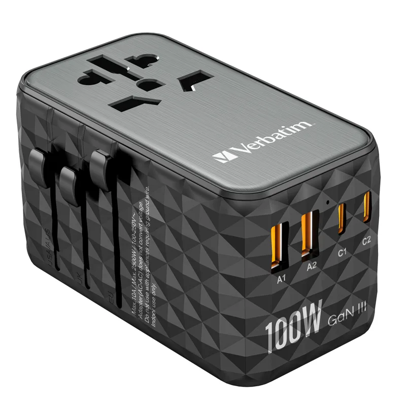 Verbatim UTA-06 100W Universal Reise Ladeadapter GaN III