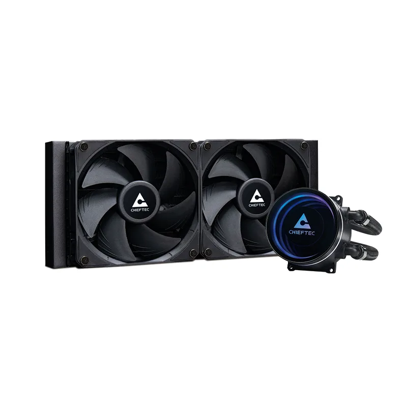 K Cooler Refroidissement de l'eau Chieftec Iceberg 240 DARK multi Cooler 1700 1200 1150 1151 1155 1156 1200 AM5/4/3+/2+/2
