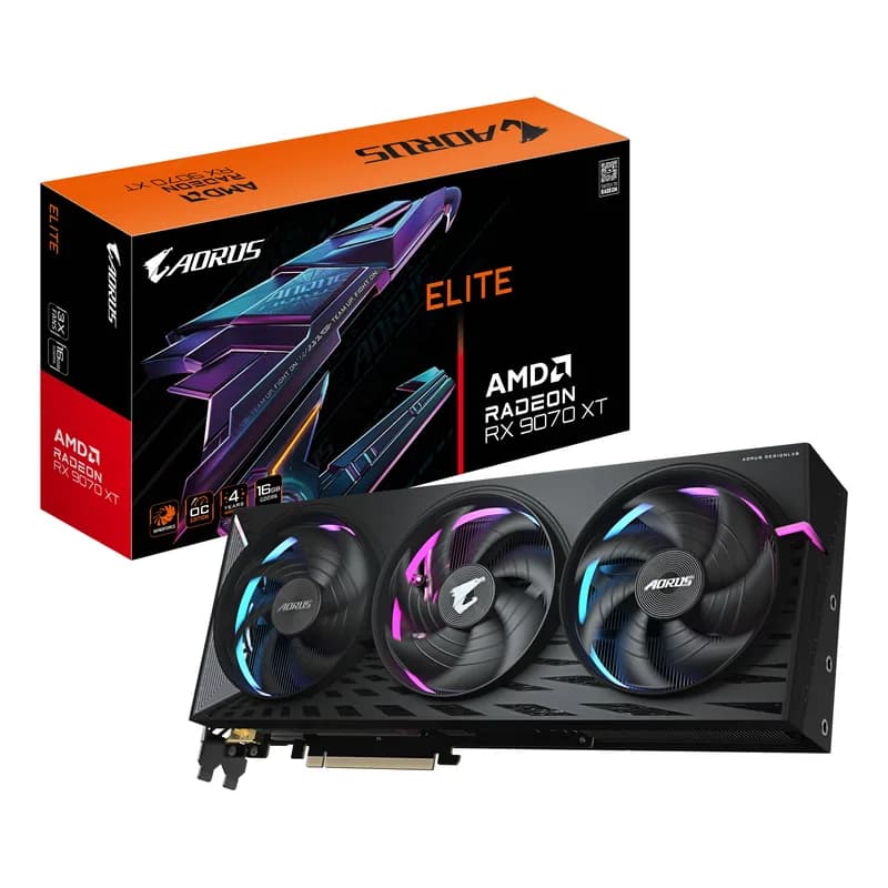 RX 9070 XT 16GB Gigabyte Radeon Aorus Elite GDDR6 3Fan