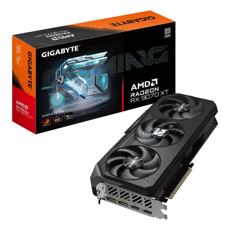 RX 9070 XT 16GB Gigabyte Radeon Gaming OC GDDR6 3Fan