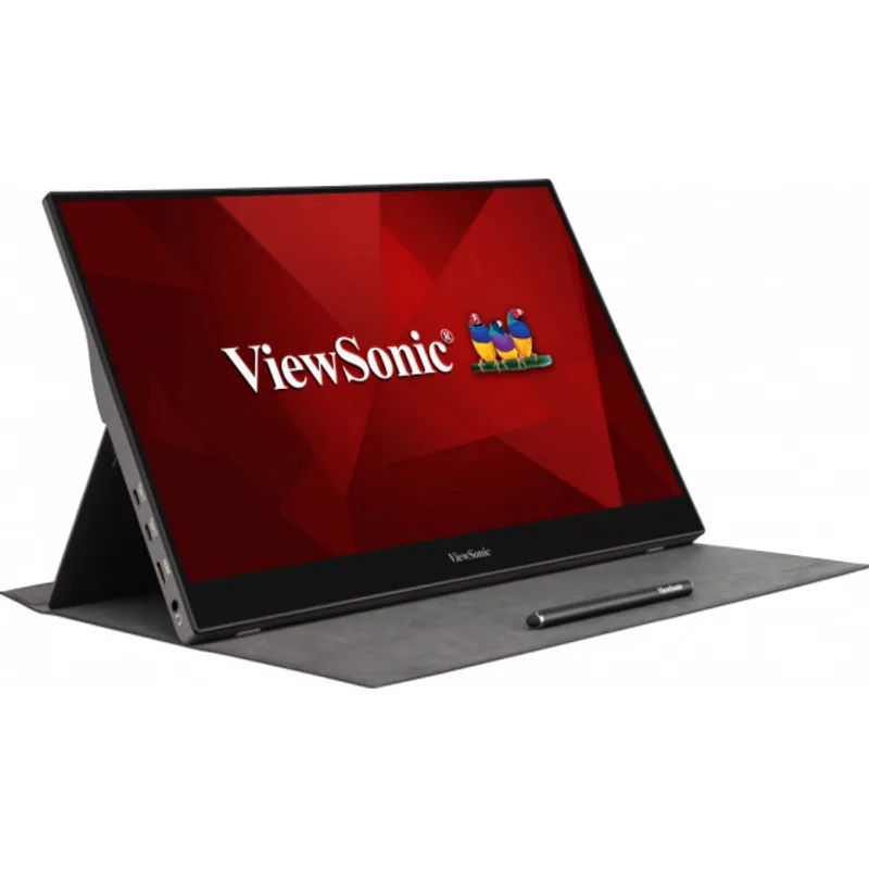 40,6cm/16" (1920x1080) ViewSonic TD1655 16:9 FHD IPS Touch Portable 6,5ms 60Hz MiniHDMI USB-C Speaker silver