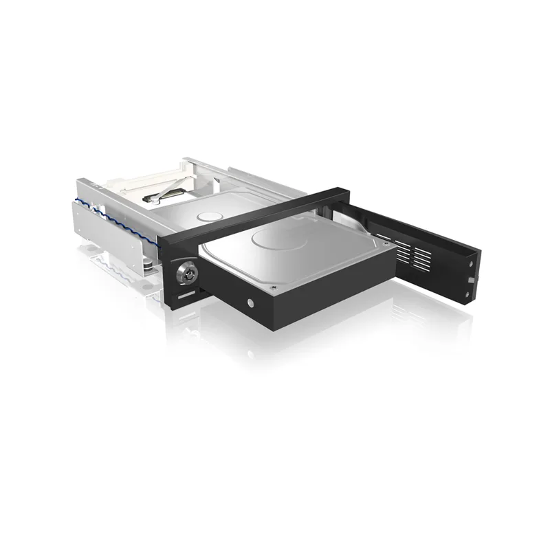 ICY BOX IB-168SK-B Cadre alternatif pour 3,5" SATA HDD dans 5,25" Bac avec Cadenas