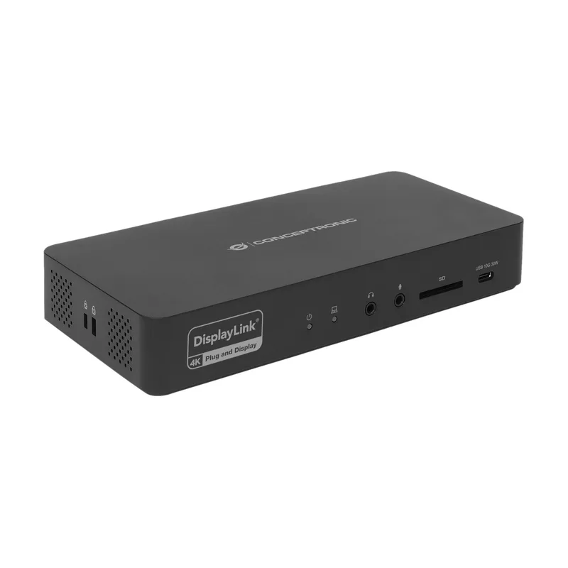 CONCEPTRONIC 17-1 Dock USB-C->HDMI/DP/GbE/3xUSB-C/+ 135W sw