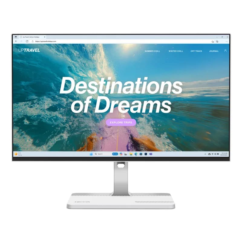 Lenovo L24D-4C Business Moniteur - Cloud Grey - 23,8" Full-HD, IPS, 144Hz, 250 Nits, HDMI, USB-C, DP