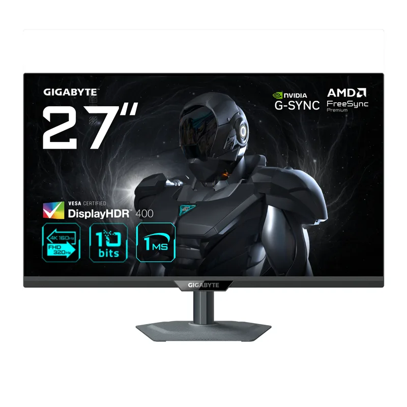 GigaByte G27U (68.5 cm (27 Zoll), Noir, UltraHD/4K, SS-IPS, Dual Mode 160/320 HZ, 160Hz Panel)