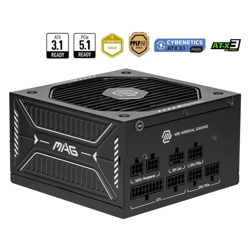 750W MSI Alimentation MAG A750GLS PCIE5