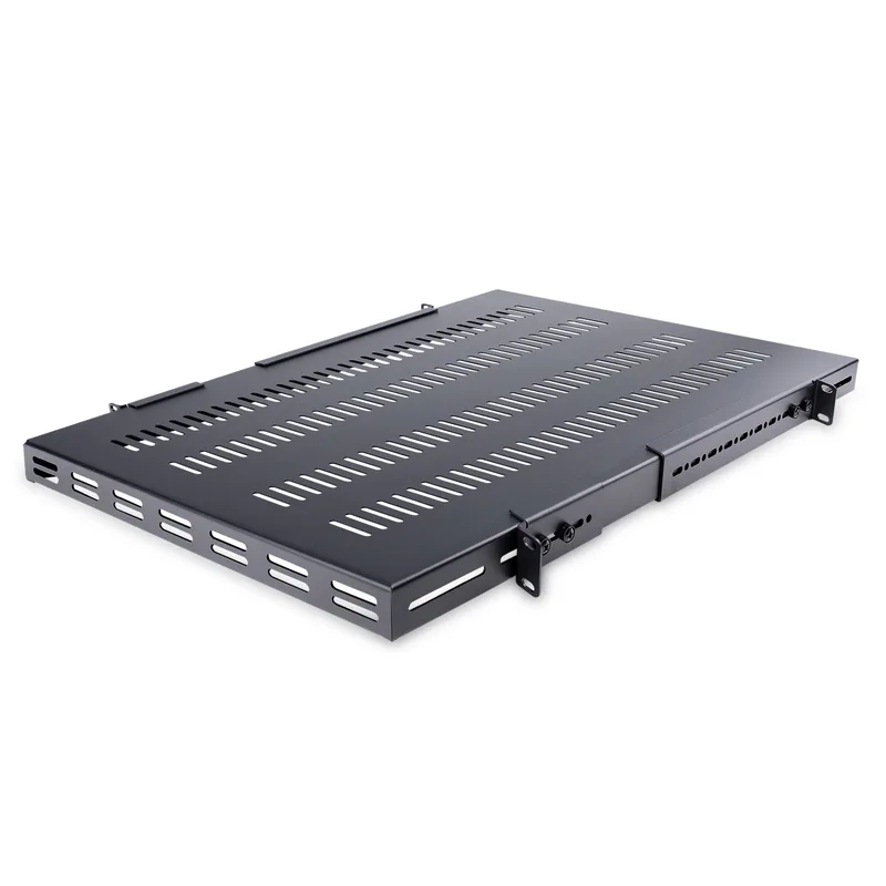 StarTech 1 HE Charge lourde réglable Sol spécialisé pour serveur Rack/ Armoire à 113 Kg - Sol spécialisé Armoire serveur 1HE