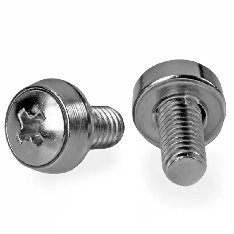 StarTech M6 x 12mm - Vis de montage - 100er Pack - M6 Vis pour Server Rack et Armoire serveur