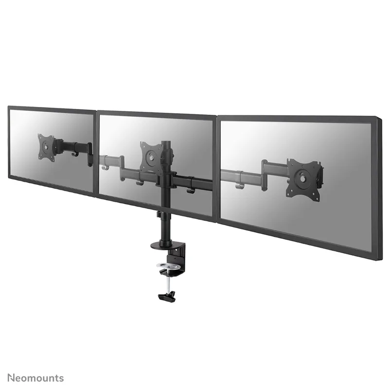 NEOMOUNTS SELECT Flat Screen Desk mount 10-27Zoll clamp/grommet 3 screens 24kg Black