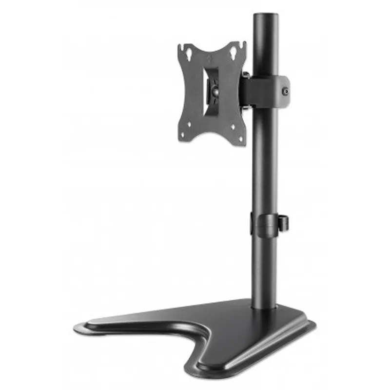 MANHATTAN Pied de support avec Support pour un LED/LCD-Moniteur 43,2-68,6cm 17-27Zoll et jusqu'au 7kg inclinable mobile hhenverst. Noir