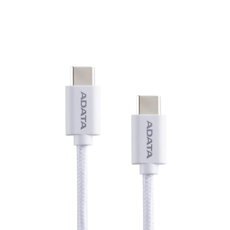 STICK ADATA USB 2.0 Câble, USB-C Connecteur > USB-C Connecteur (wei, 2 Meter, PD 3.0, QC 3.0, Chargement jusqu'à 100 Watt)