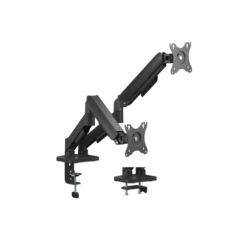 Equip Support de bureau 17"-32"/2TFT 360° Gasfeder 9Kg Noir