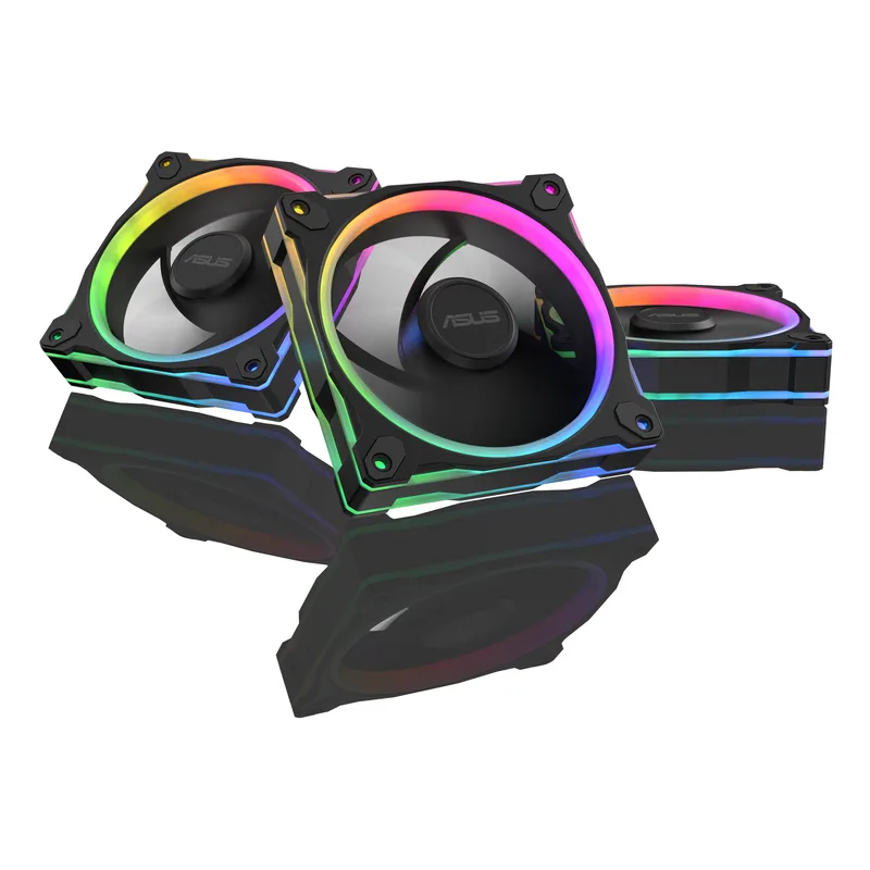 120mm ASUS PRIME MR120 ARGB Triple Pack Ventilateur de boîtier Noir, 120 mm, PWM