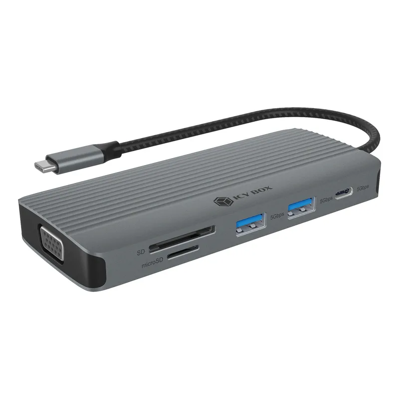 D ICY BOX IB-DK4040a-CPD 10 in 1 USB-C Docking station