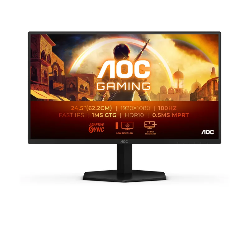 AOC 25G42E 62.2.cm (24.5“) FHD IPS Gaming Moniteur 16:9 HDMI/DP 180Hz 1ms G-Sync