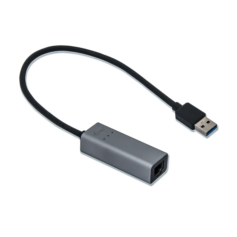 D I-TEC USB 3.0 Metal Gigabit Ethernet Adaptateur 1x USB 3.0 auf RJ-45 LED-Anzeige fuer Notebook Tablet PC Windows Mac Linux Android