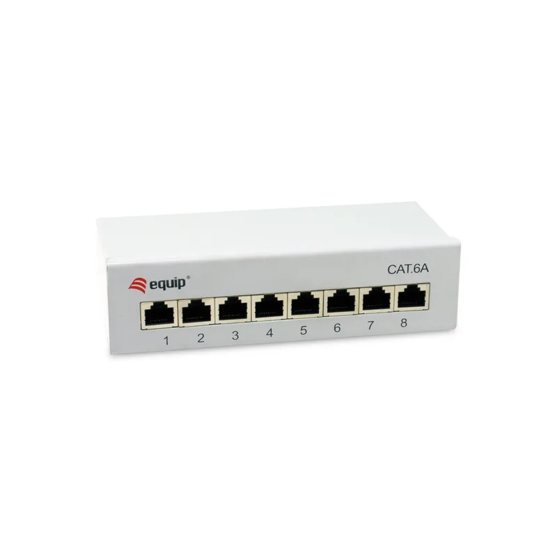 Equip Patchpanel 8x RJ45 Cat6A FTP 1HE Keystone Montage gr