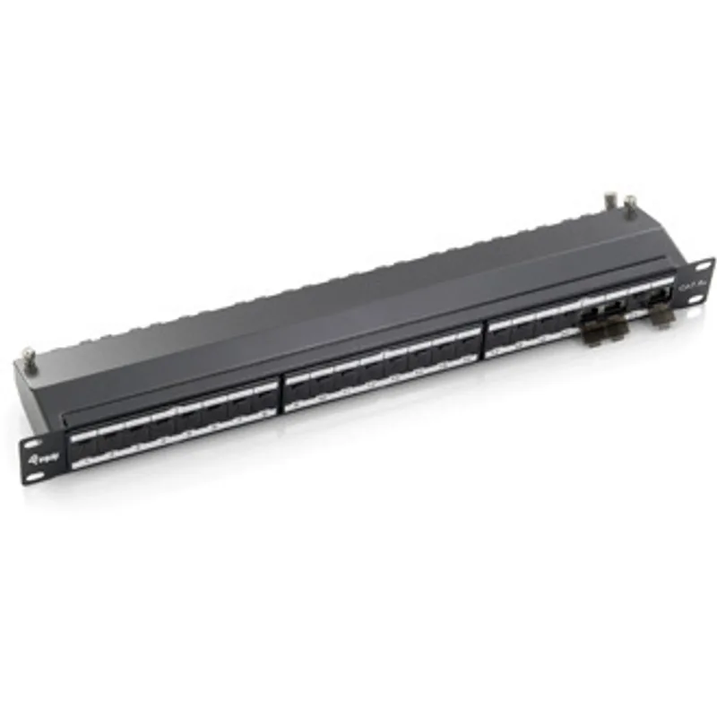 Equip Patchpanel 24x RJ45 Cat6A 19" FTP 1HE Premium hellgrau
