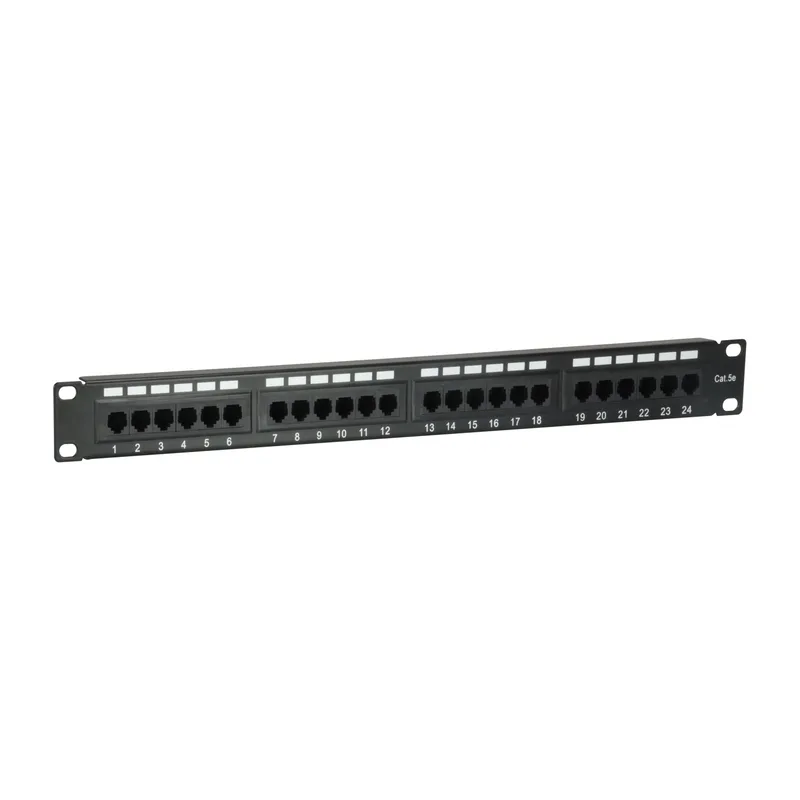 Equip Patchpanel 24x RJ45 Cat5e 19" UTP 1HE Noir