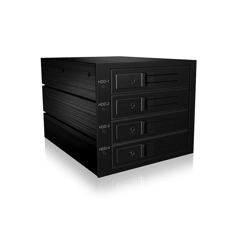 ICY BOX Backplane pour 4x HDD pour 3x 5,25" Bach avec Cadenas et Ventilateur