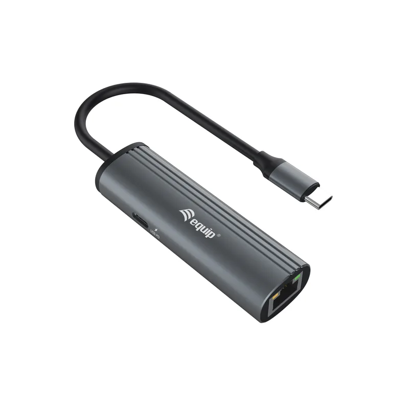 Equip Dock USB-C->GbE.100WPD3.0 15cm gr